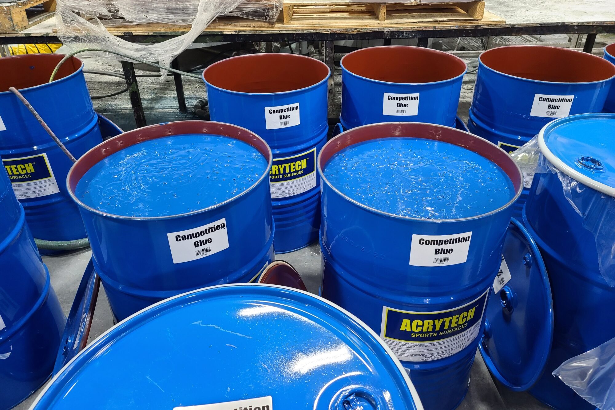 Colorguard in 55 gallon drums